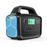 TECKNET Portable Power Station, 296Wh Outdoor Solar Generator 110V/300W Pure Sine Wave AC Outlet PD 60W QC3.0 Backup Rechargeable Battery for Home CPAP Emergency Outdoors Camping Fishing Travel