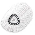 Gulongome 4 Pack Microfiber Spin Mop Head Refill Replacements EasyWring Mop Cleaning Floor Head Mop