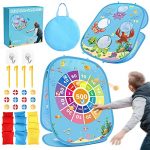 Kids Toys for 3 4 5 6 7 8 Year Old Boy Girl Bean Bag Toss Game for Kids, Fun Outdoor Yard Sport Toys for Toddler Ages 4-8, Foldable Cornhole Board Game, Christmas Birthday Gifts for Boys Girls
