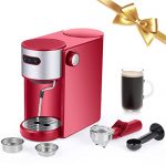 T up Espresso Machine, 15 Bar Brew Dual Shot, Mini Cappuccino Latte Coffee Maker, 30s Heating System for Apartment Household Use, 1150W