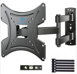 PERLESMITH Full Motion TV Wall Mount Bracket for 13-42 Inch Flat Curved TVs Monitors up to 77lbs Max VESA 200x200mm- Articulating Arms Swivel Tilt Extends Rotation- PSSFK1
