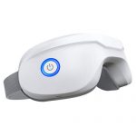 Eye Massager with Heat, Latumab Eye Therapy Massager with Compression, Vibration, Bluetooth Music, 5 Modes Rechargeable, for Relieve Eye Strain Dark Circles Eye Bags Dry Eyes Improve Sleep, White