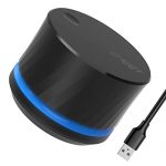 USB Volume Control Knob-eMeet USB Multimedia Controller Knob with One-Click Mute Function and Music Switching, Customize Mute Button Mode, Multimedia Control Knob Supports Windows and Mac