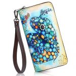 APHISON Women’S Wallets Rfid Card Holder Wallet For Women Small Ladies Girls Wallet Womens Wallets Large Capacity Moon Cute Cow Cat Wallet