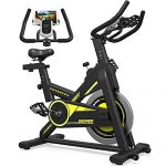 Exercise Bikes Stationary Indoor Cycling Bike 330 Lbs Capacity, Workout Bike for Home Gyms with Comfy Seat Cushion, iPad Holder(Updated)