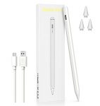 Stylus Pen for iPad,Compatible with 2018-2021 Apple iPad Pro 11 inch/12.9 inch,iPad 6th/7th/8th/9th,iPad Mini 5th/6th,iPad Air 3rd/4th,with Palm Rejection,Tilt,Magnetic Function,for Painting,Doodling
