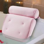Comfortable Bathtub Pillow For Tub, Bath Pillow For Neck & Back Support With Strong Suction Cups & Hook, Soft Spa Pillow For Luxurious Bathing, Hot Tub Pillow Made With Soft Mesh For Maximum Pleasure