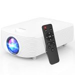 Mini Outdoor Projector with 7500 Brightness, Projector for Outdoor Movies 1080P Supported, 200’’ Display Compatible with TV Stick HDMI USB VGA TF DVD