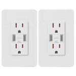 UCOMEN 3.4A USB Outlet, USB Wall Outlet, USB Charger Receptacle Standard Electrical Wall Outlets, 2pcs
