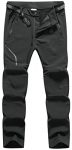 Men’s Soft Shell Waterproof Winter Snow Ski Snowboarding Pants Fleece Cargo Hiking Pants