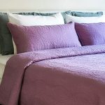 Mezzati Bedspread Coverlet Set Purple-Jasper – Prestige Collection – Comforter Bedding Cover – Brushed Microfiber Bedding 3-Piece Quilt Set (Queen/Full, Purple Jasper)