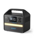 Anker Portable Generator 256Wh, 521 Portable Power Station, 200W 6-Port Outdoor Generator with 2 AC Outlets, 60W USB-C PD Output, LiFePo4 Battery Pack, LED Light For Camping, RV, Power Outage and More