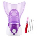 Face Steamer,Beauty Nymph Spa Home Facial Steamer Sauna Pores and Extract Blackheads, Rejuvenate and Hydrate Your Skin for Youthful Complexion- Face Steaming Skincare Deep Cleanse SPA (Purple A)