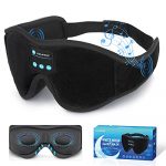 Sleep Mask Bluetooth Eye Mask with White Noise, Bluetooth 5.0 Music Sleep Headphone 3D Eye Mask for Men & Women with Microphone 10 White Noise Sounds 10 Hours Play Time to Get Sound Sleep（Small）