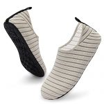 ANLUKE Womens Mens Water Shoes Barefoot Quick-Dry Aqua Socks for Beach Swim Surf Water Sport (44/45, FZWS04-NPink)