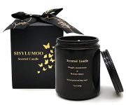Scented Candles Gifts, Tuberose&Angelica Aromatherapy Candle Gifts for Women, Natural Soy Candles for Home Scented, 7oz 35Hours Burn Fine Home Fragrance, Matte Black Glass Jar Candles