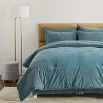 Bedsure Bedding Sets King Size – 8 Piece Bed in a Bag Jacquard Comforter Set with Sheets, All Season Reversible Teal Bed Set with Comforter, Sheet, Pillow Sham and Pillowcase (King, Teal)
