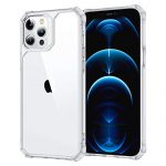 ESR Air Armor Compatible with iPhone 12 Pro Max Case [Military-Grade Drop Protection][Shock-Absorbing Corners] [Anti-Yellowing Hard Back] [Scratch Resistant] [Flexible Frame] 6.7″, Frosted Frame