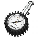 Tire Pressure Gauge – (0-60 PSI) Heavy Duty, Certified ANSI Accurate with Large 2 Inch Easy to Read Glow Dial, Low – High Air Pressure Gauge. Tire Gauge for Car and Trucks Tires by Vondior (White)