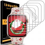 [ 6 Pack ] UniqueMe TPU Screen Protector Compatible with Apple Watch 44mm Series 5/6/SE, [Upgrade Flexible Film] Anti-Scratch [Bubble Free] Soft HD TPU Clear Film for iWatch 44mm
