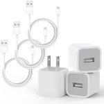 iPhone Charger,ZUQIETA 3Pack (Apple MFi Certified) Lightning Cable Data Sync Charging Cords with 3Pack USB Wall Charger Travel Plug Adapter Compatible iPhone 12 Pro/11 Pro/Xs/XR/X/8/8Plus and More