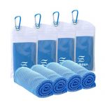 [4 Pack] Cooling Towel (40″x12″),Ice Towel,Soft Breathable Chilly Towel,Microfiber Towel for Yoga,Sport,Running,Gym,Workout,Camping,Fitness,Workout & More Activities