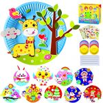 ZMLM Arts Crafts Gift for Kids: Paper Plate Art Kit for Girl Boy Art Supply Project Toddler Fun Children Preschool Party Favor Bulk Activity Birthday Game Xmas Holiday Crafts Toys for Kids