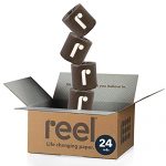 Reel Premium Bamboo Toilet Paper – 24 Rolls of Toilet Paper – 3-Ply Made From Tree-Free, 100% Bamboo Fibers – Eco-Friendly and Zero Plastic Packaging