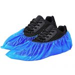 Green Convenience 100 Pack 50 Pairs Disposable Shoe Covers Boot Cover Waterproof, Dust proof, One Size Fit Most, Non-slip, Blue, Protect Your Shoes, Floor, Carpet