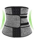 coastal rose Women’s Waist Trimmer Trainer Belt Waist Cincher Sport Girdle Belt Sauna Slimmer Black Grey S