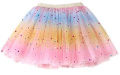 Tutus for Girls Pink Tutu Skirt Rainbow Princess Tutu Dresses for Toddler Girls Ballet Skirt Toddler Tutu for 2-6 Years