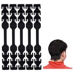 MIAODAM Adjustable Mask Extender Strap, Mask Ear Saver, Mask Holder, Mask Straps, Masks Extension Ear Protectors (10PCS, Black)