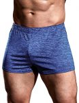 COOrun Bodybuilding Gym Shorts for Men Workout Shorts 3 Inch Inseam (Blue, Small)