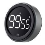 AIMILAR LED Digital Kitchen Timer – Magnetic Countdown Count-up Kids Timer, Large LED Display, Adjustable Volume and Brightness Cooking Timer for Kid Classroom Board