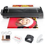 13 Inches Laminator, A3 Laminating Machine with 20 Laminating Sheets for A3/A4/A6, Thermal Laminator with Paper Trimmer and Corner Rounder for Home Office School Use