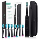 Initio Electric Toothbrush, 5 Modes with Smart Timer, 8 Brush Heads & Travel Case Included, Rechargeable Toothbrush, Oral Care Whitening Toothbrush