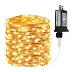 BHCLIGHT 66Ft 200 LED Fairy Lights Plug in, Waterproof String Lights Outdoor 8 Modes Copper Wire Lights Bedroom Decor, Twinkle Lights for Girl’s Room Garden Christmas Party Wedding (Warm White)