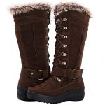 GLOBALWIN Women’s Knee-High Boots Brown Winter Boots For Women 7M