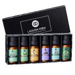 Essential Oil 6pc Set in Gift Box | Safe for Diffusers, Massage, Aromatherapy, Candle Making, Skin & Hair Care (Lavender, Eucalyptus, Lemongrass, Orange, Peppermint, Tea Tree) in 10mL Glass Bottles