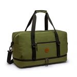 Duffle Bag Large Size Gym Bags for Men Waterproof Travel Duffel Bag for Women Weekender Bag with Shoes Compartment Overnight Bag 55 L, Green