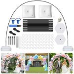 Balloon Arch Kit With Base,VETOGETHER 9FT Tall & 10Ft Wide Adjustable Balloon Arches Stand with 2Pcs Water Fillable Base,50Pcs Balloon Clips, Balloon Pump,Tape for Wedding Birthday Party Supplies Decorations