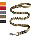 AUROTH Dog Leash Large Dogs, Heavy Duty Dog Leash Bungee, No Pull Dog Leash for Shock Absorption, Army Yellow Dog Training Leashes for Medium Large Breed Dogs 6FT/4.5FT 2 Padded Handles