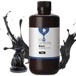 ANYCUBIC 3D Printer Resin with Low Odor and Safety, 405nm UV Plant-Based Rapid Resin with High Precision and Quick Curing for LCD 3D Printing (Black, 1000g)