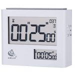 AIMILAR Dual Screen Pomodoro Timer Clock – Digital Countdown Kitchen Interval Timer with Alarm Clock Pomodoro 25, 5 Minute Adjustable Productivity Timer for Cooking, Classroom, Teachers, Kids, Fitness