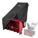 Himal Snow Thrower Cover-Heavy Duty Polyester,Waterproof,UV Protection,Universal Size for Most Electric Two Stage Snow Blowers 47″ L x 32″ W x 40″ H (L)